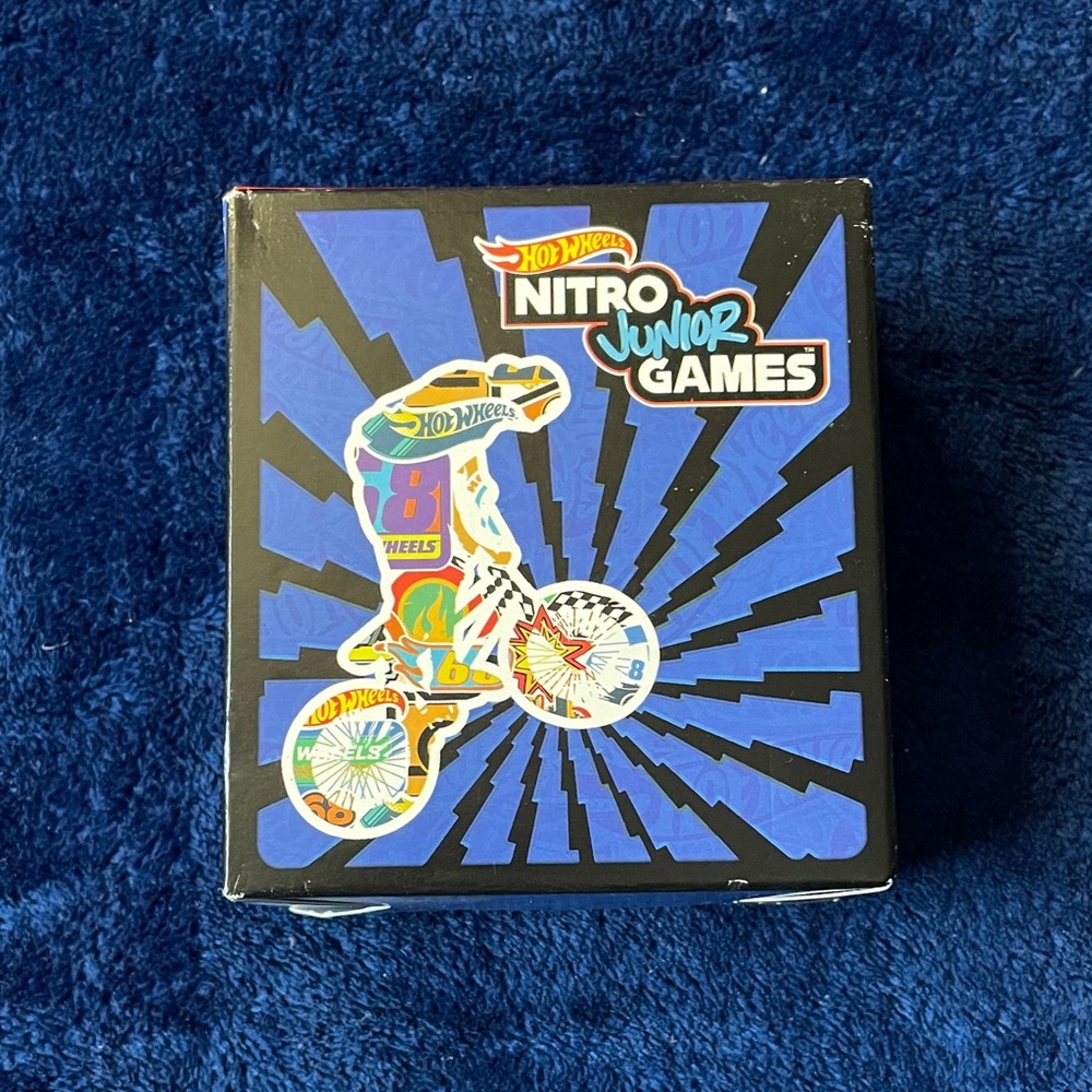 McDonald's Hot Wheels Nitro Junior Games Toy - Blue and White